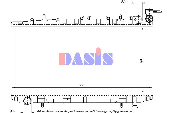 AKS DASIS Radiators, Motora dzesēšanas sistēma 070440N